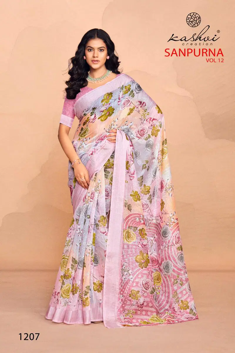 Sanpurna Vol 12 By LT Printed Sarees Wholesale Clothing Suppliers In India
